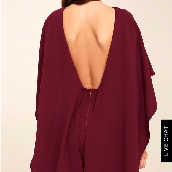 Lulus backless SEAFOAM GREEN cape dress, sz. s - Picture 2 of 8